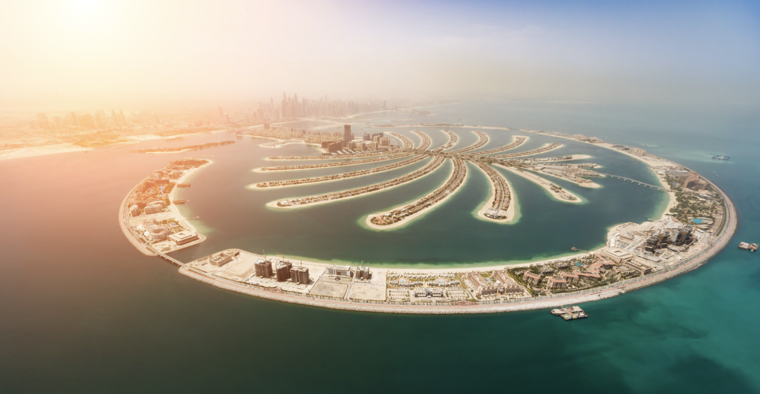 Aerial of Palm Jumeirah